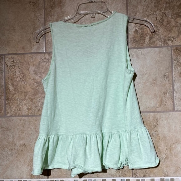 Anthropologie Eri + Ali Peplum Pocket Tank XS mint - Picture 2 of 4